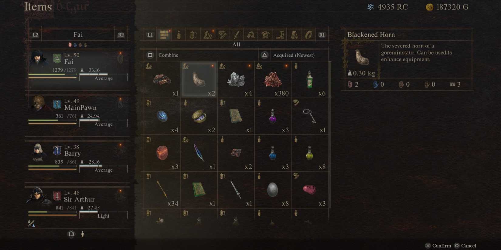 Blackened Horn in Dragon's Dogma 2