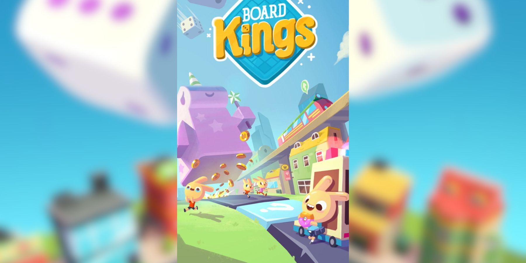 startup screen for Board Kings.