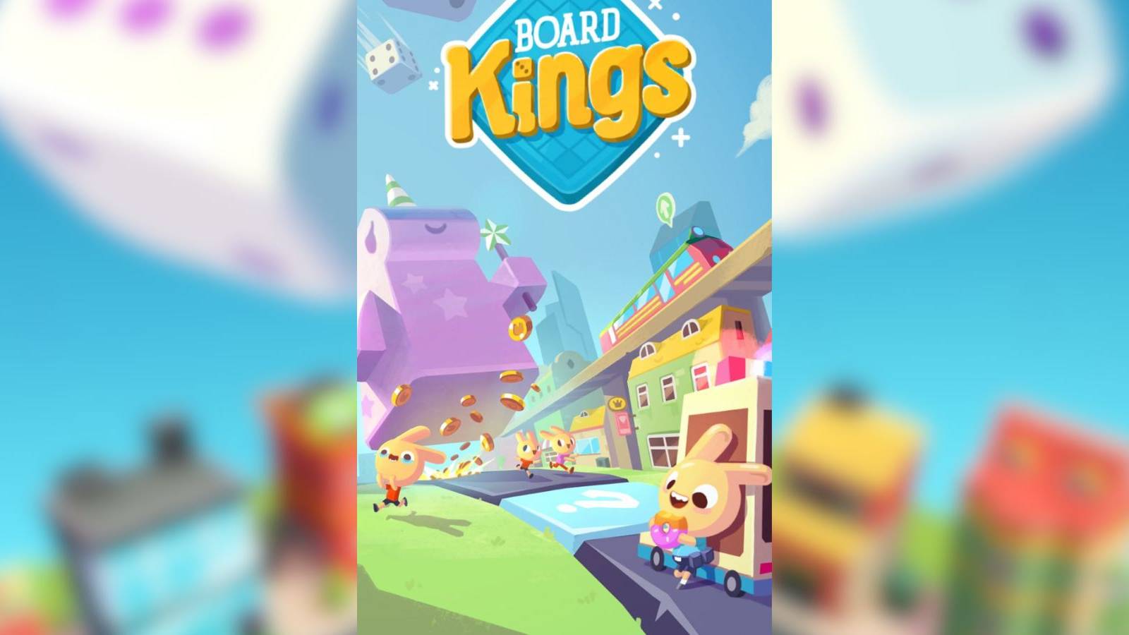 startup screen for Board Kings.