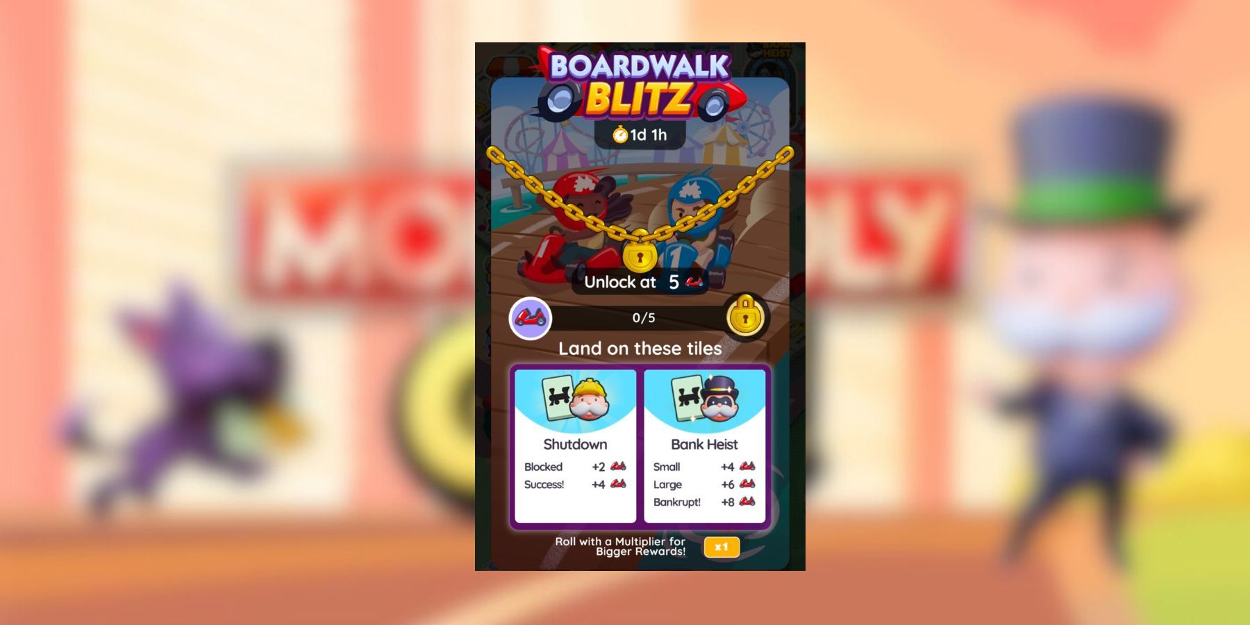 boardwalk blitz monopoly go