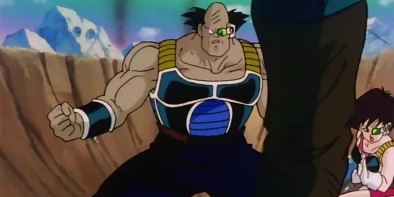 Borgos clenching his fists in Dragon Ball