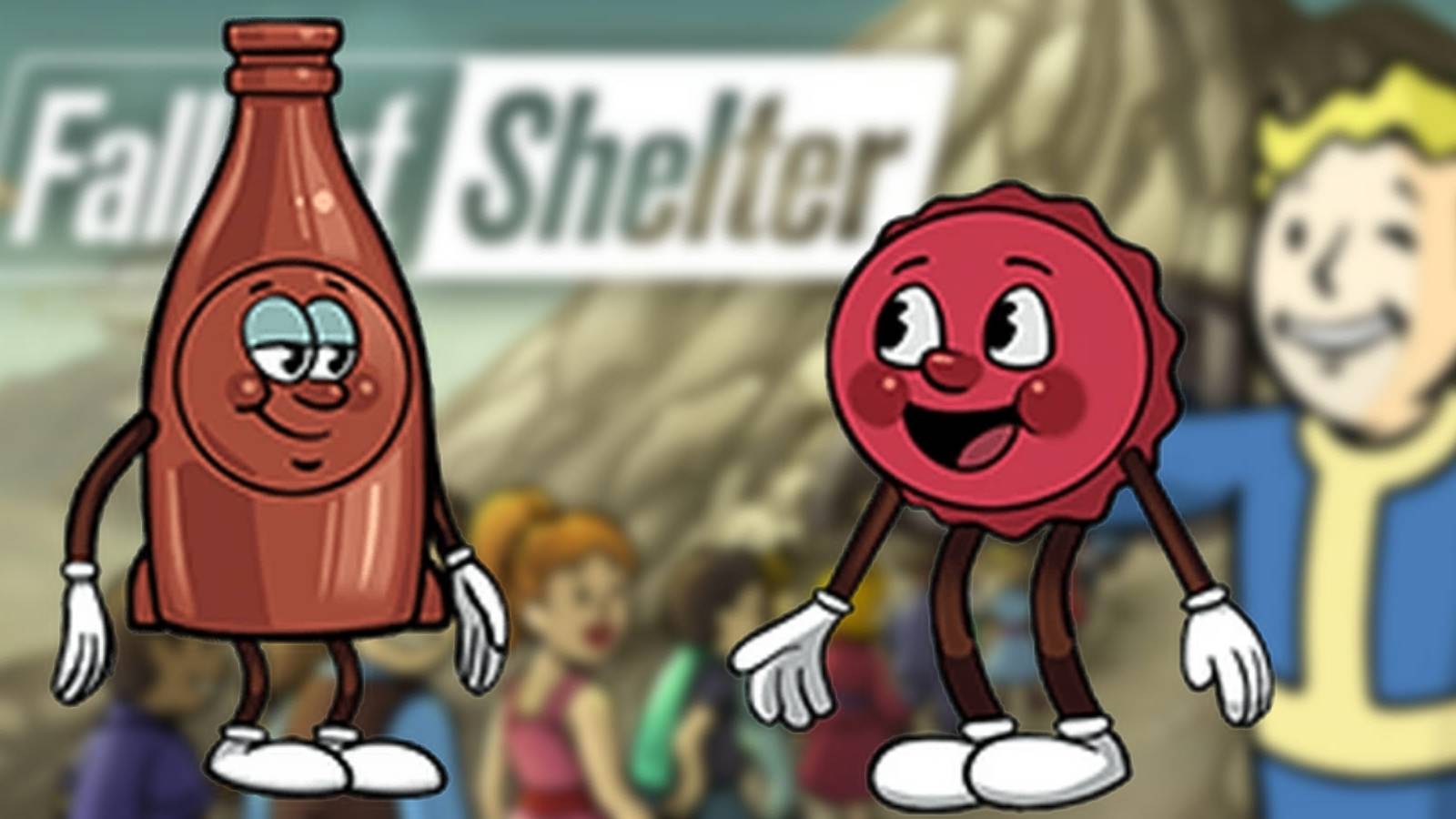 bottle and cappy fallout shelter