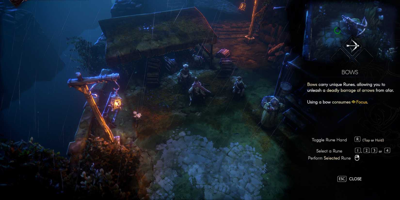 bows description in no rest for the wicked