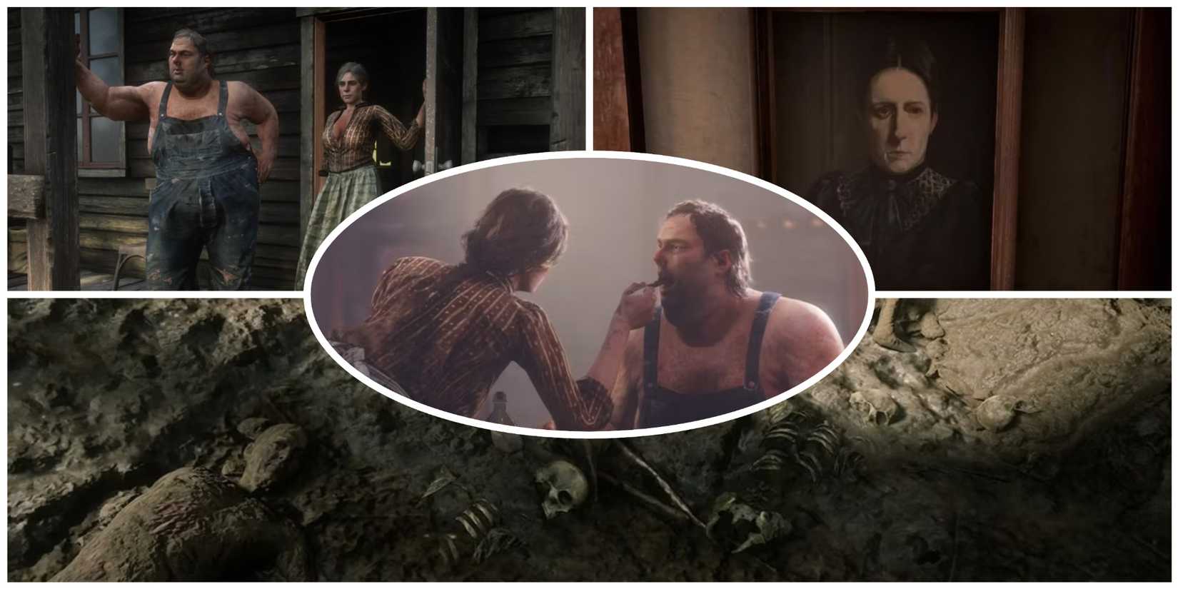 Bray Aberdeen and Tammy their Mother and the mass grave in Red Dead Redemption 2