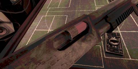 checkingthe color of the bullet in Buckshot Roulette