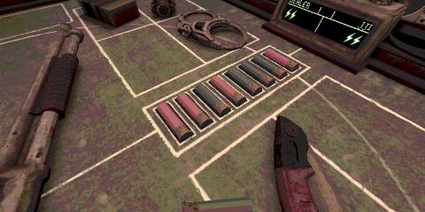 looking at the number of bullets in Buckshot Roulette