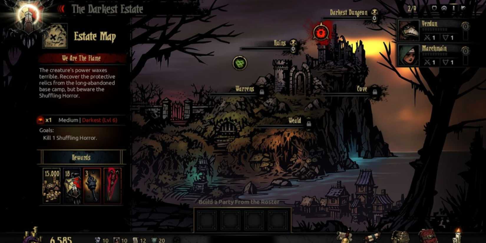 Darkest Dungeon dungeons