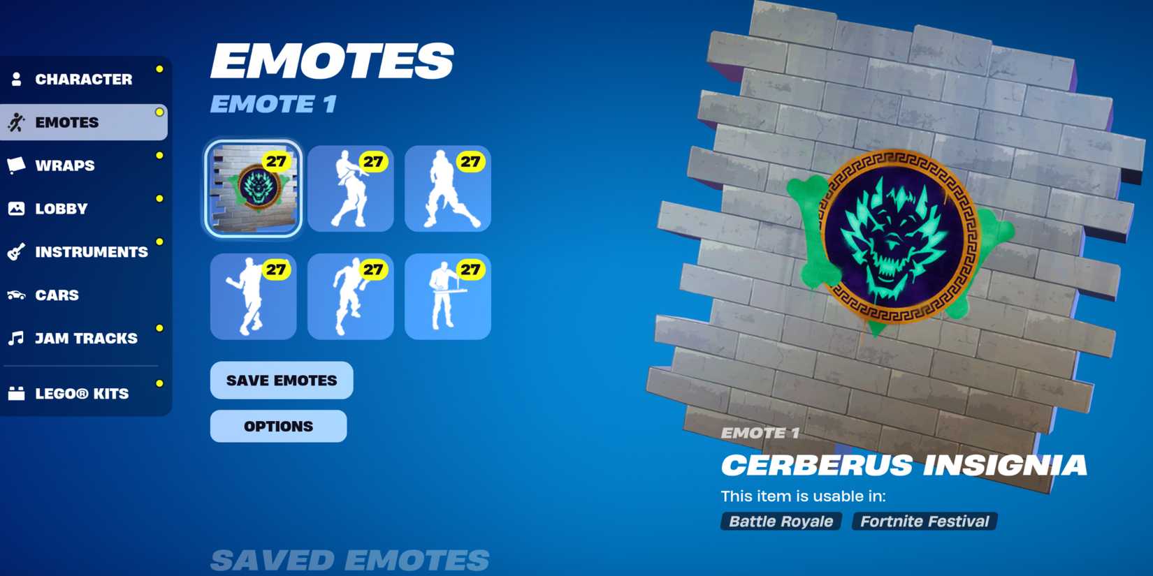 cerberus insignia fortnite