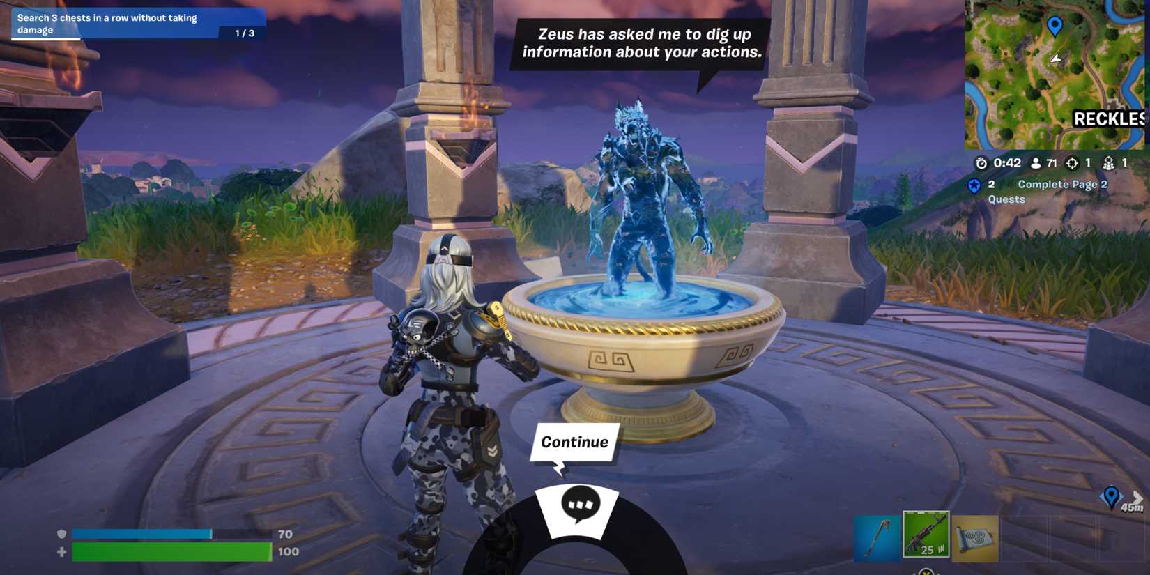 contacting cerberus at a scrying pool