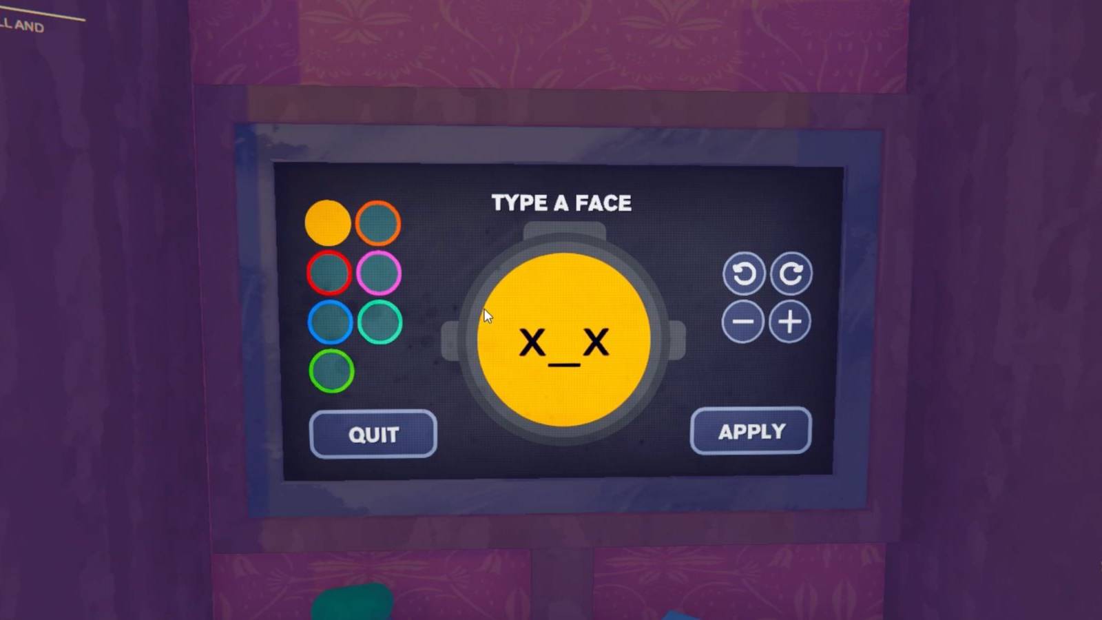 Face in Content Warning