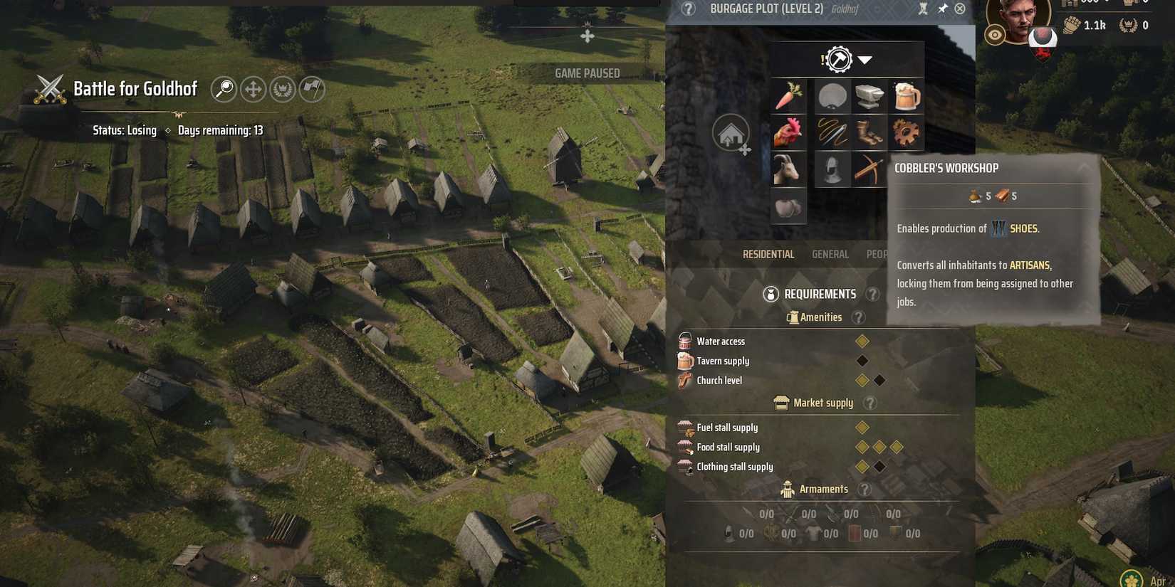 cobblers workshop manor lords