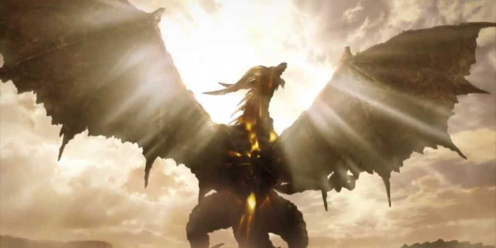 Bahamut  roaring in Rage of Bahamut 