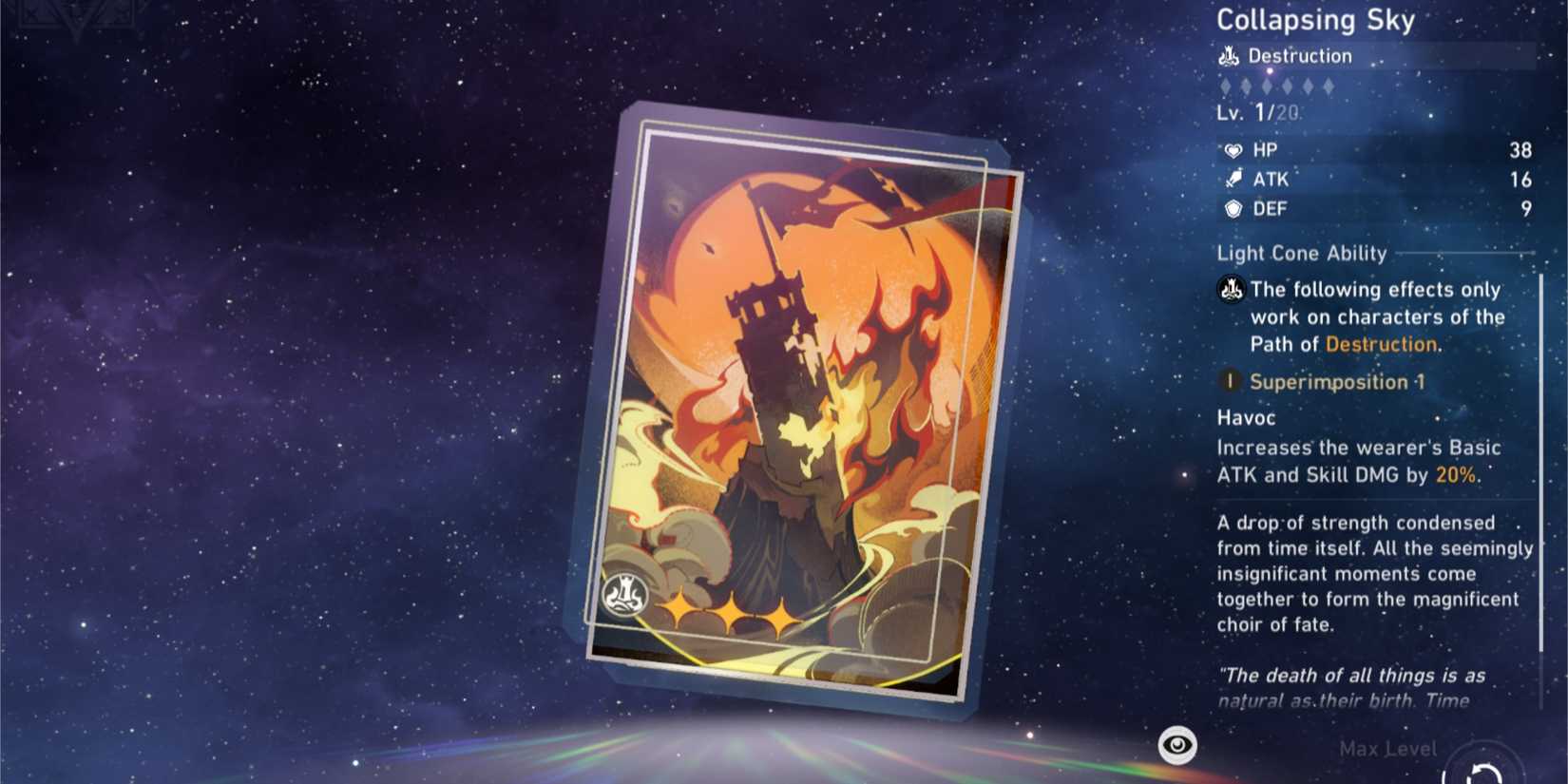 Collapsing Sky Light Cone Honkai Star Rail-1