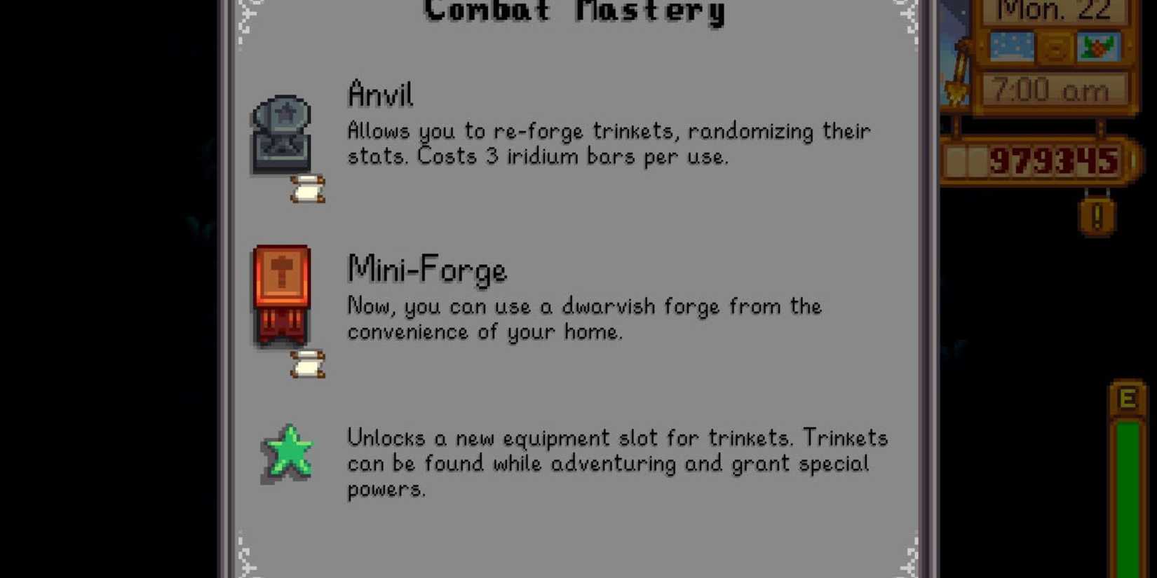 combat mastery stardew valley