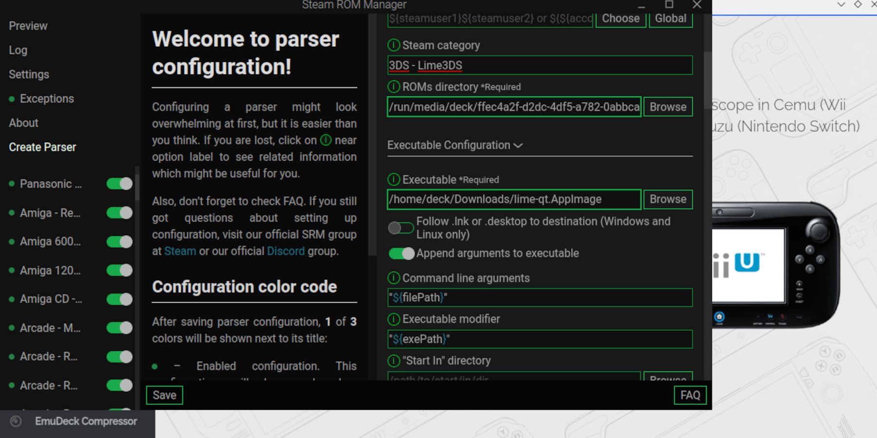 Configuring lime3ds on the EmuDeck