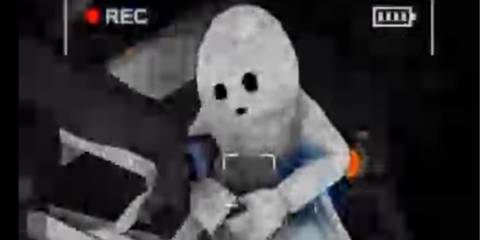 Content Warning, Knifo, a blanket ghost-like creature captured on camera