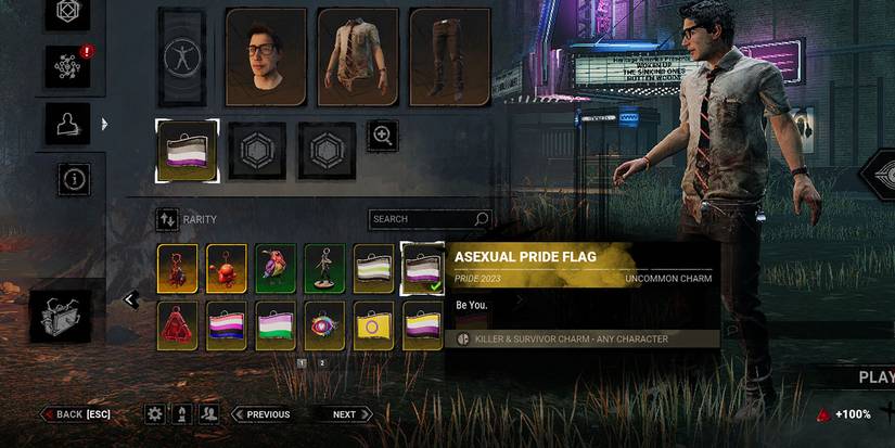 Dead By Daylight Asexual Flag