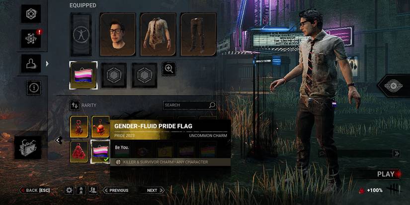 Dead By Daylight Gender Fluid Flag