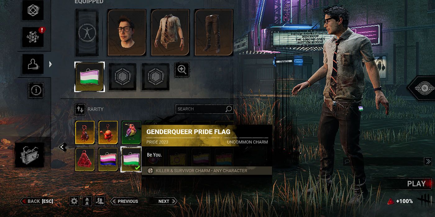 Dead By Daylight Genderqueer Flag