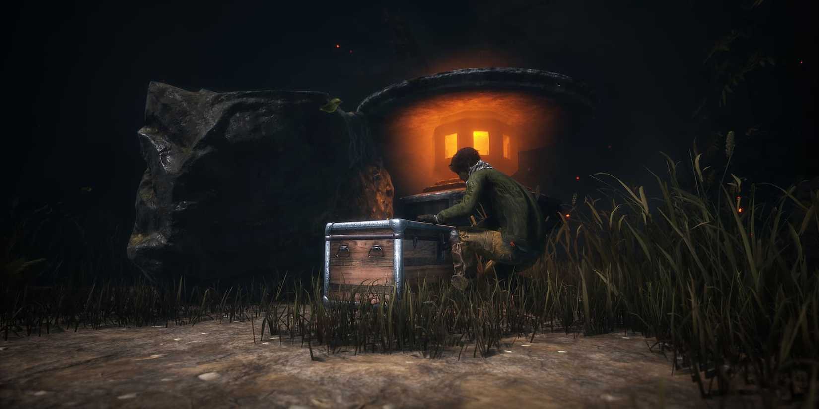 Opening a chest in Dead by Daylight