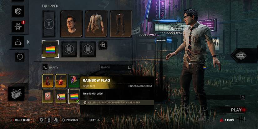 Dead By Daylight Rainbow Gay Flag