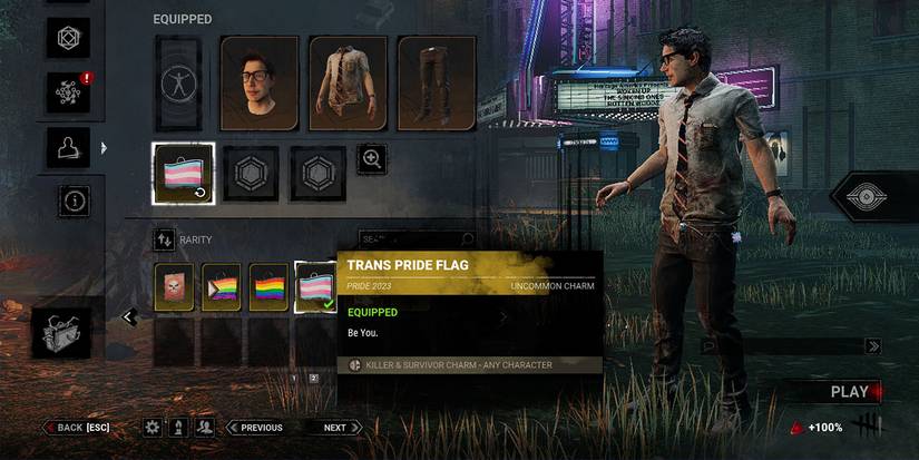 Dead By Daylight Trans Flag