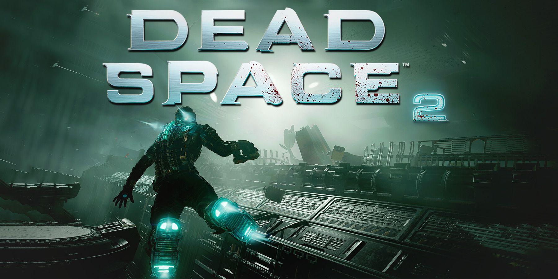 Dead Space 2 logo over DS1 Remake promo screenshot composite