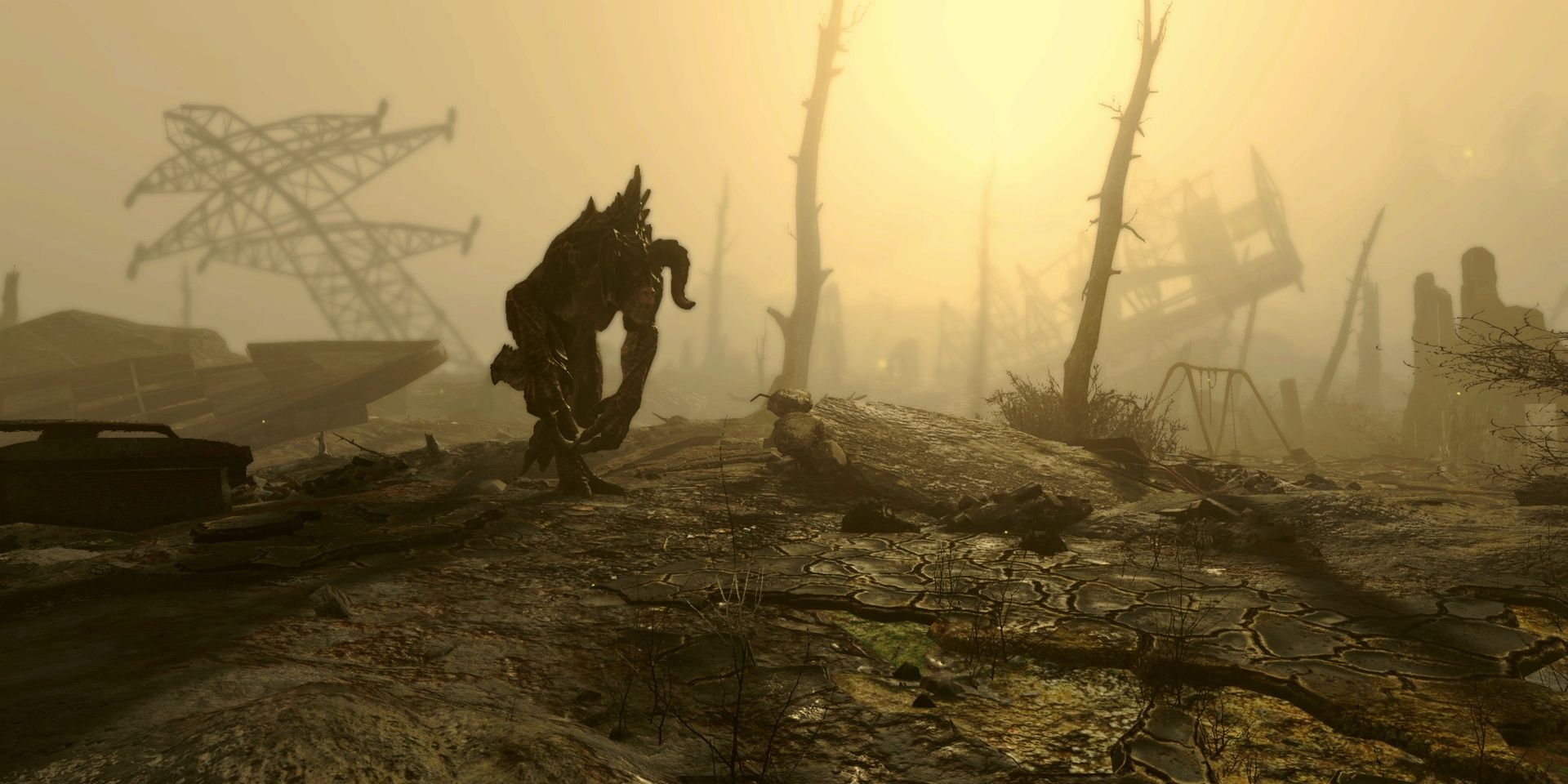 Deathclaw radiation dark background 