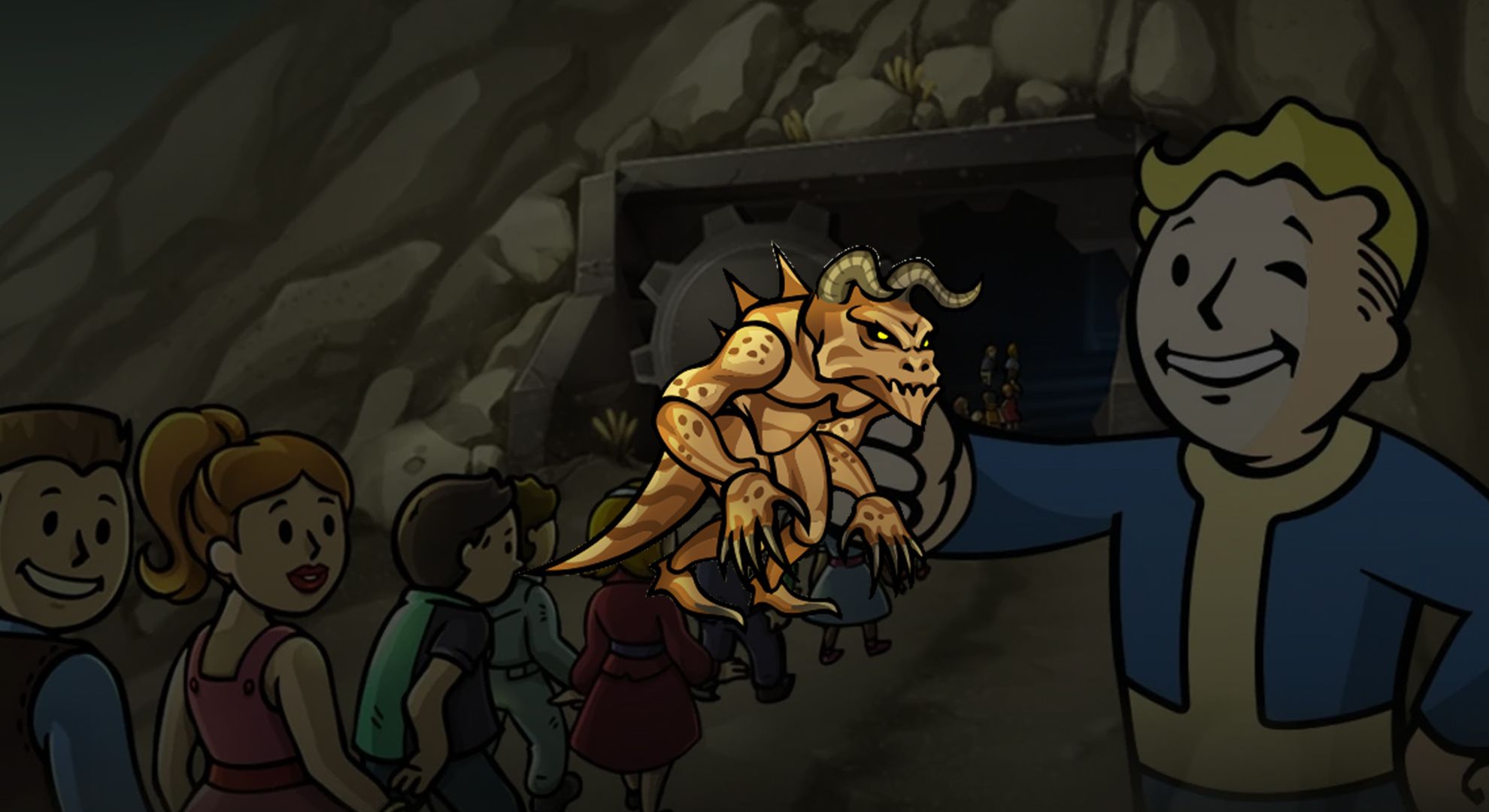 Deathclaws in Fallout Shelter