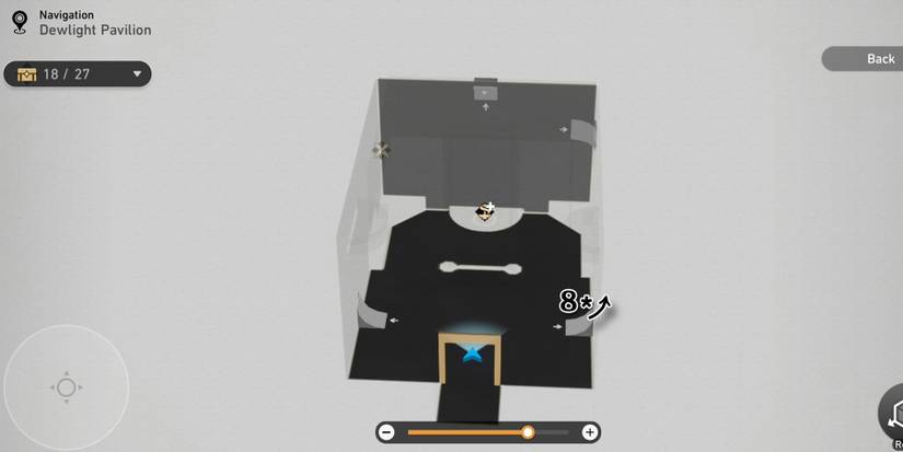 Dewlight Pavilion origami bird location honkai star rail hsr3d room 8