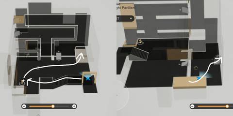 Dewlight Pavilion origami bird location honkai star rail hsr3d room 9-1