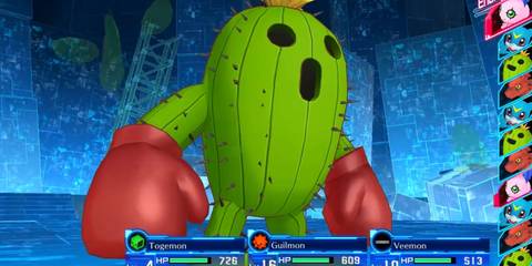 Togemon Getting Ready To Fight in Digimon Story: Cyber Sleuth