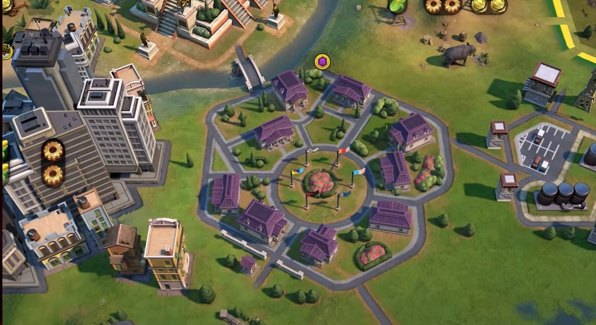 Diplomatic Quarter in Civ 6