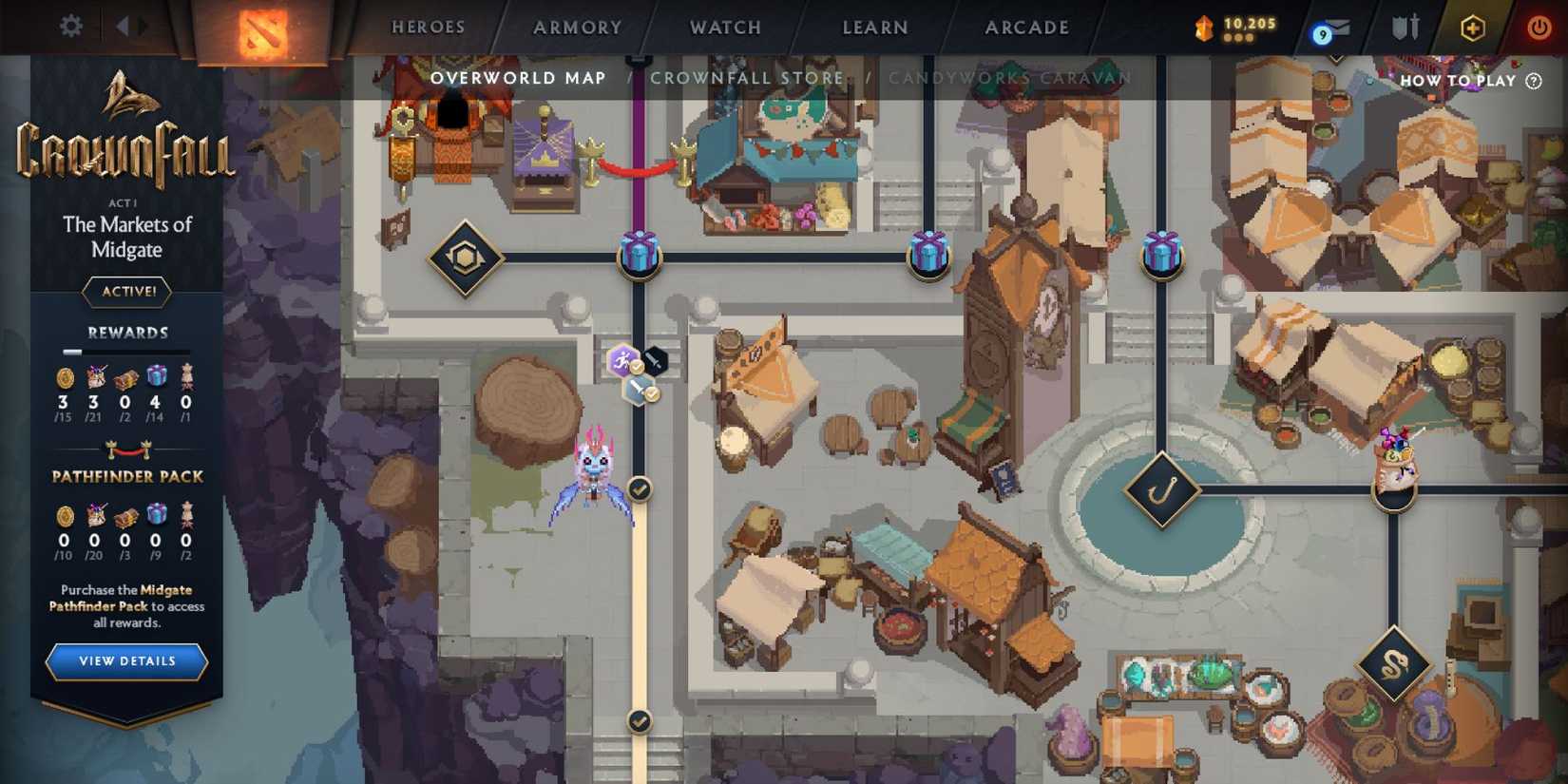 Dota 2 Crownfall Event map