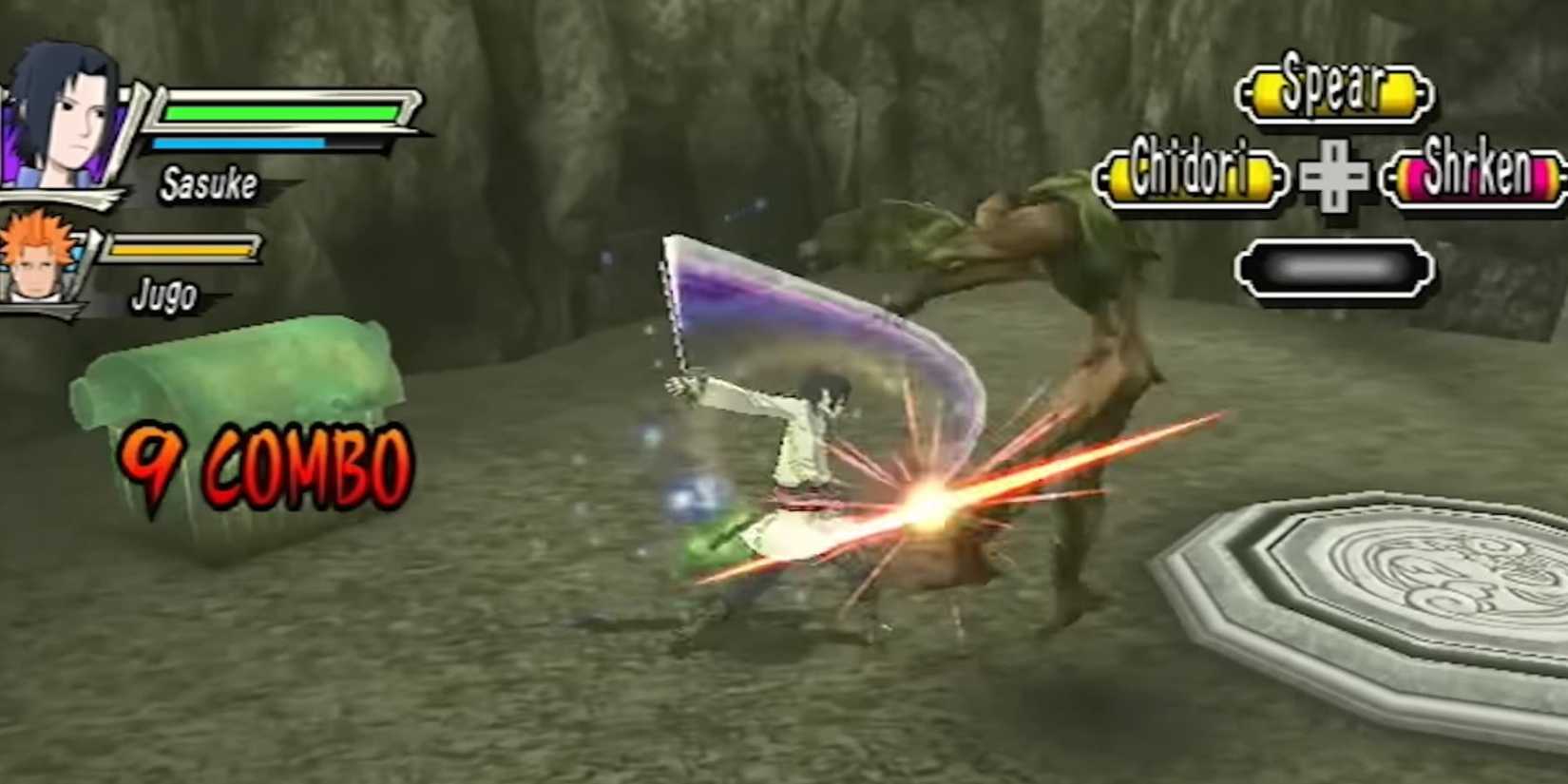 Sasuke Fighting in Dragon Blade Chronicles