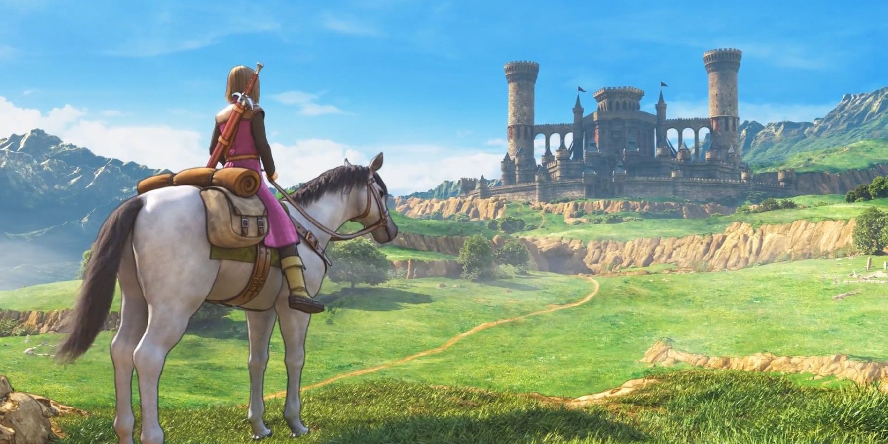 Dragon Quest Character Riding a Horse