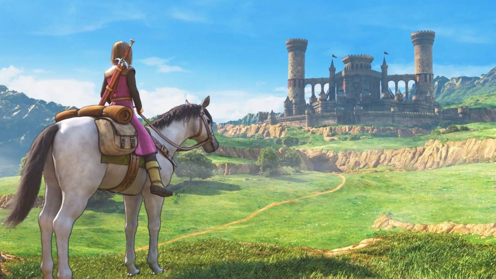 Dragon Quest Character Riding a Horse
