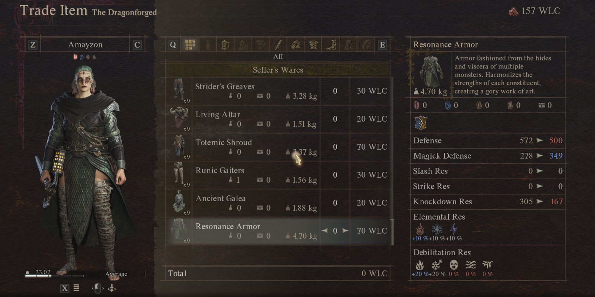 Dragon's Dogma 2 - Dragonforged Shop Menu