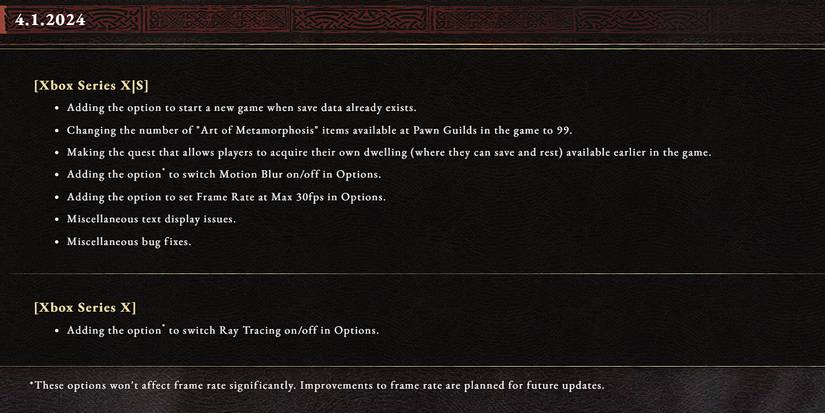 Dragons Dogma 2 April 1 Patch Notes