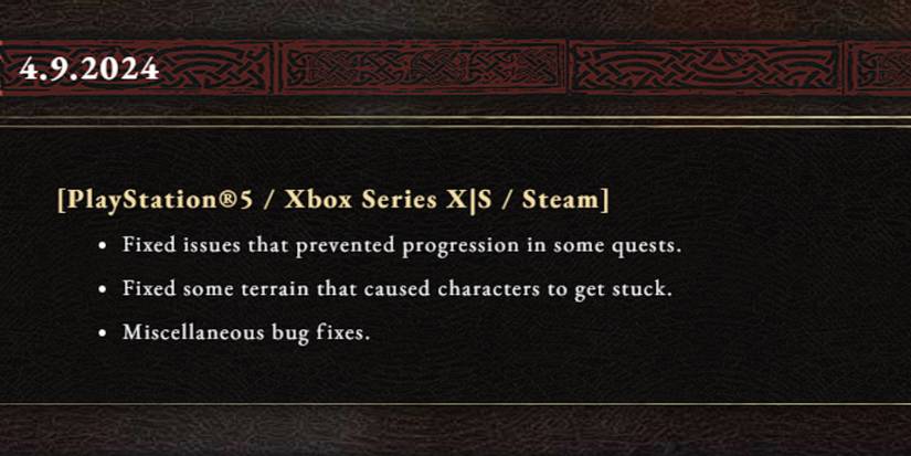 Dragons Dogma 2 April 9 Patch Notes