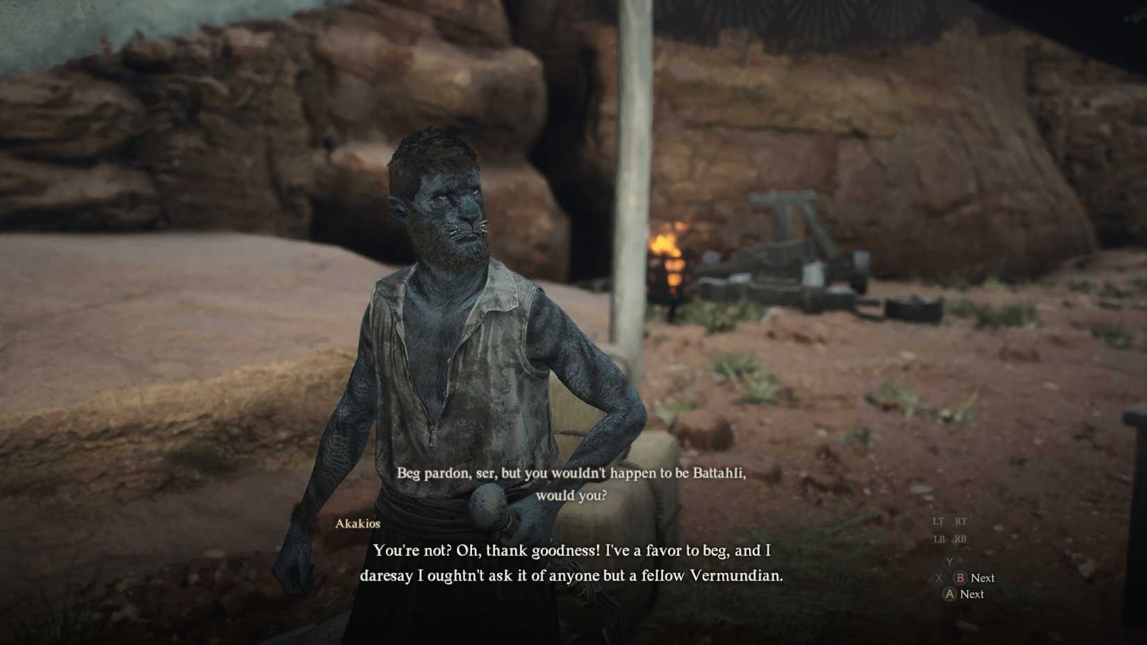 Dragons Dogma 2 Twixt a Rock Akakios