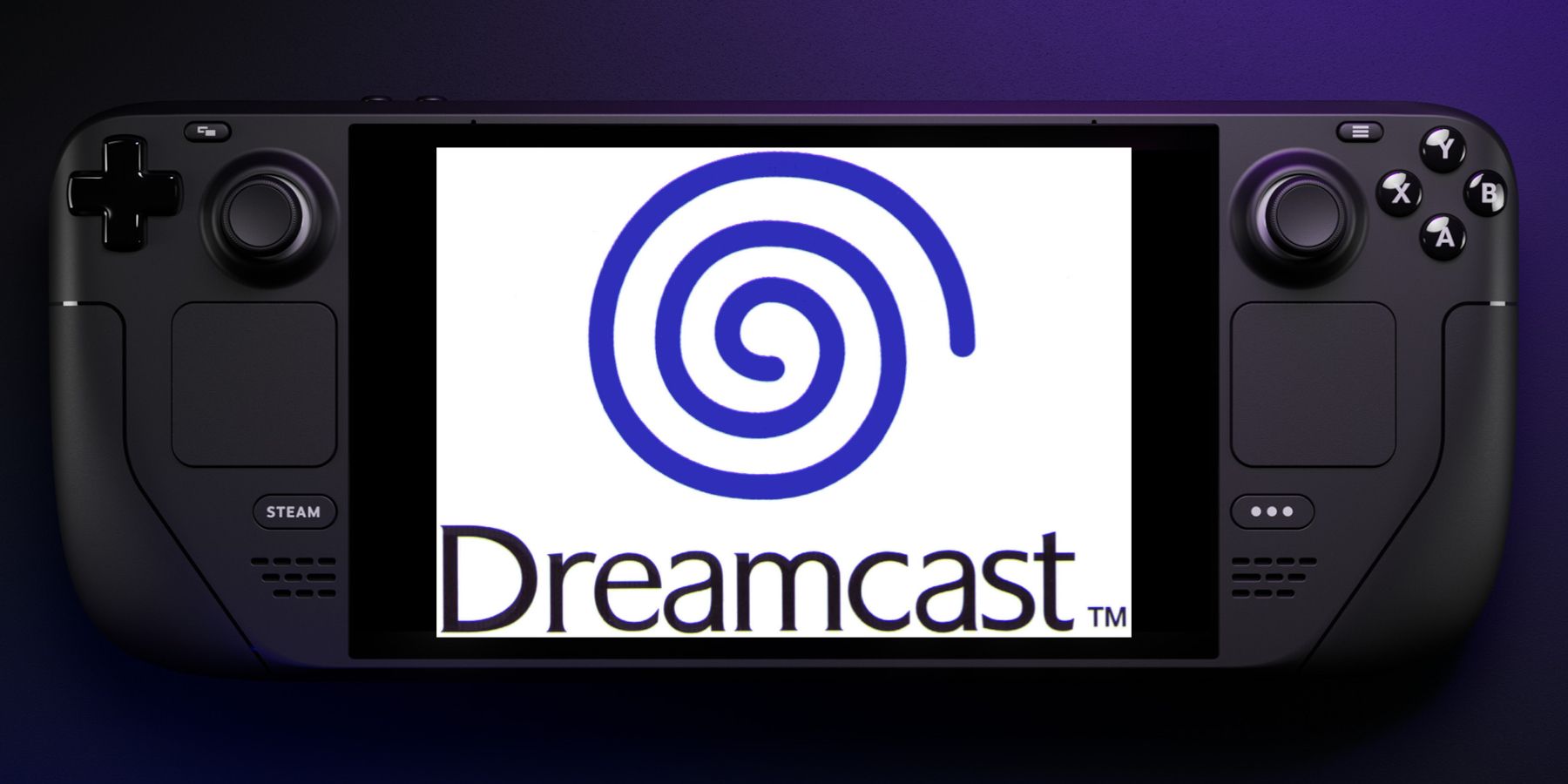 Dreamcast logo on Steam Deck