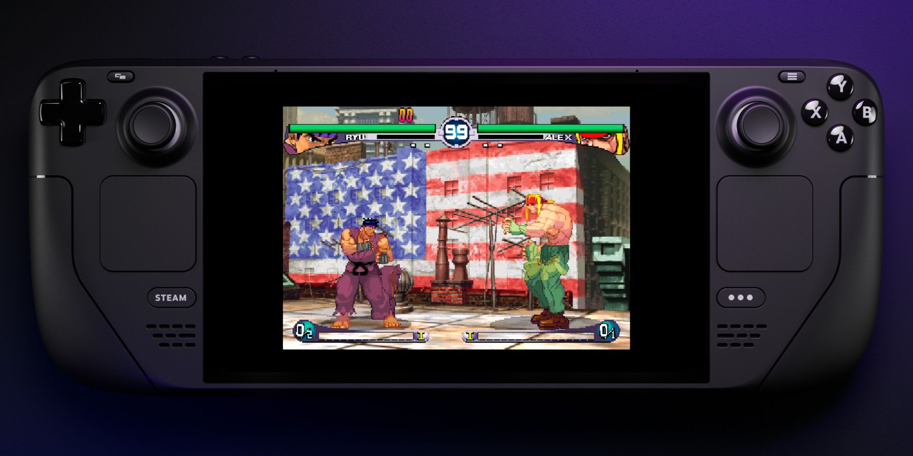 Dreamcast version of Street Fighter 3 on Steam Deck