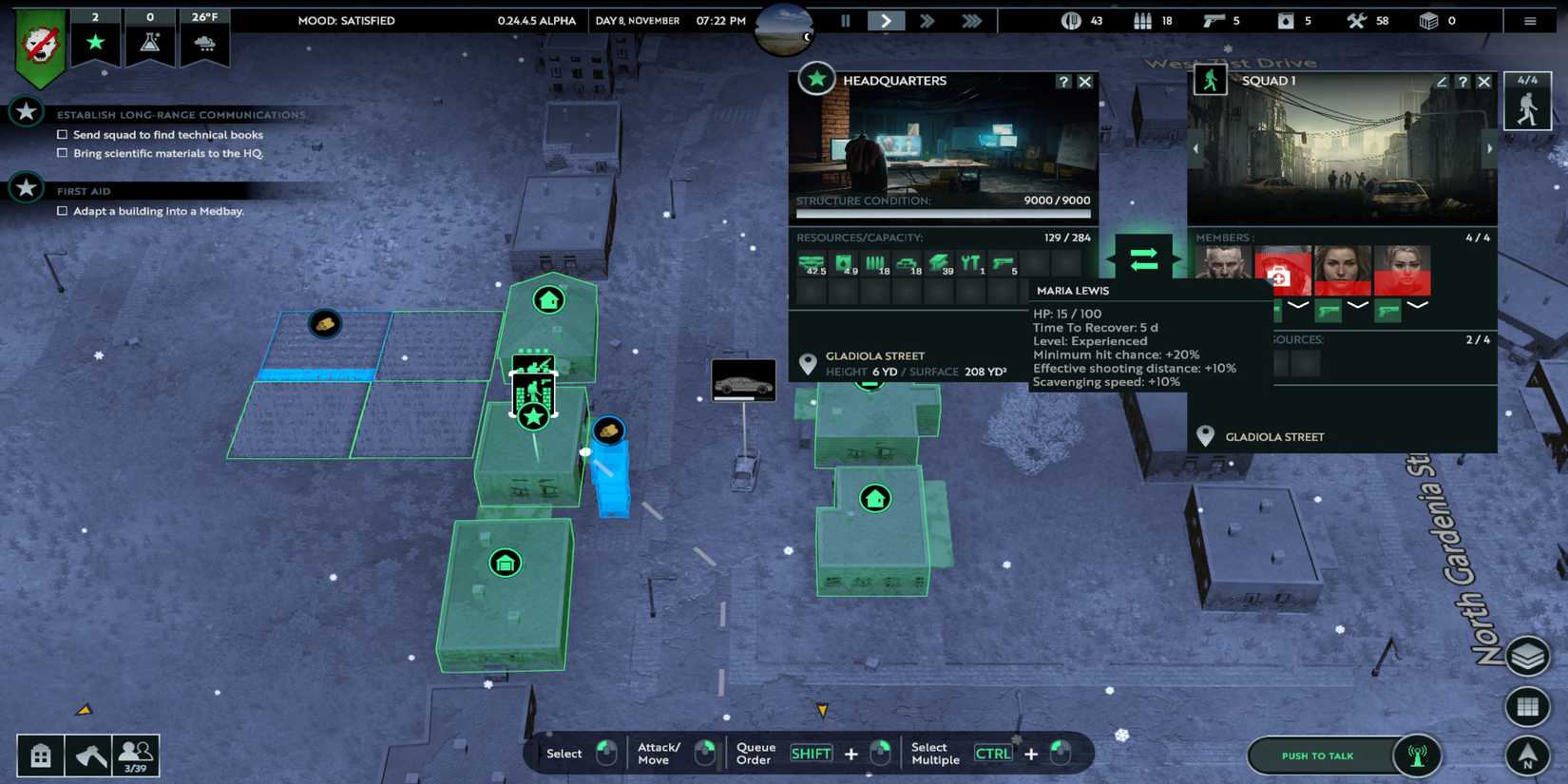 Dropping Medkit on Squad Member in Infection Free Zone