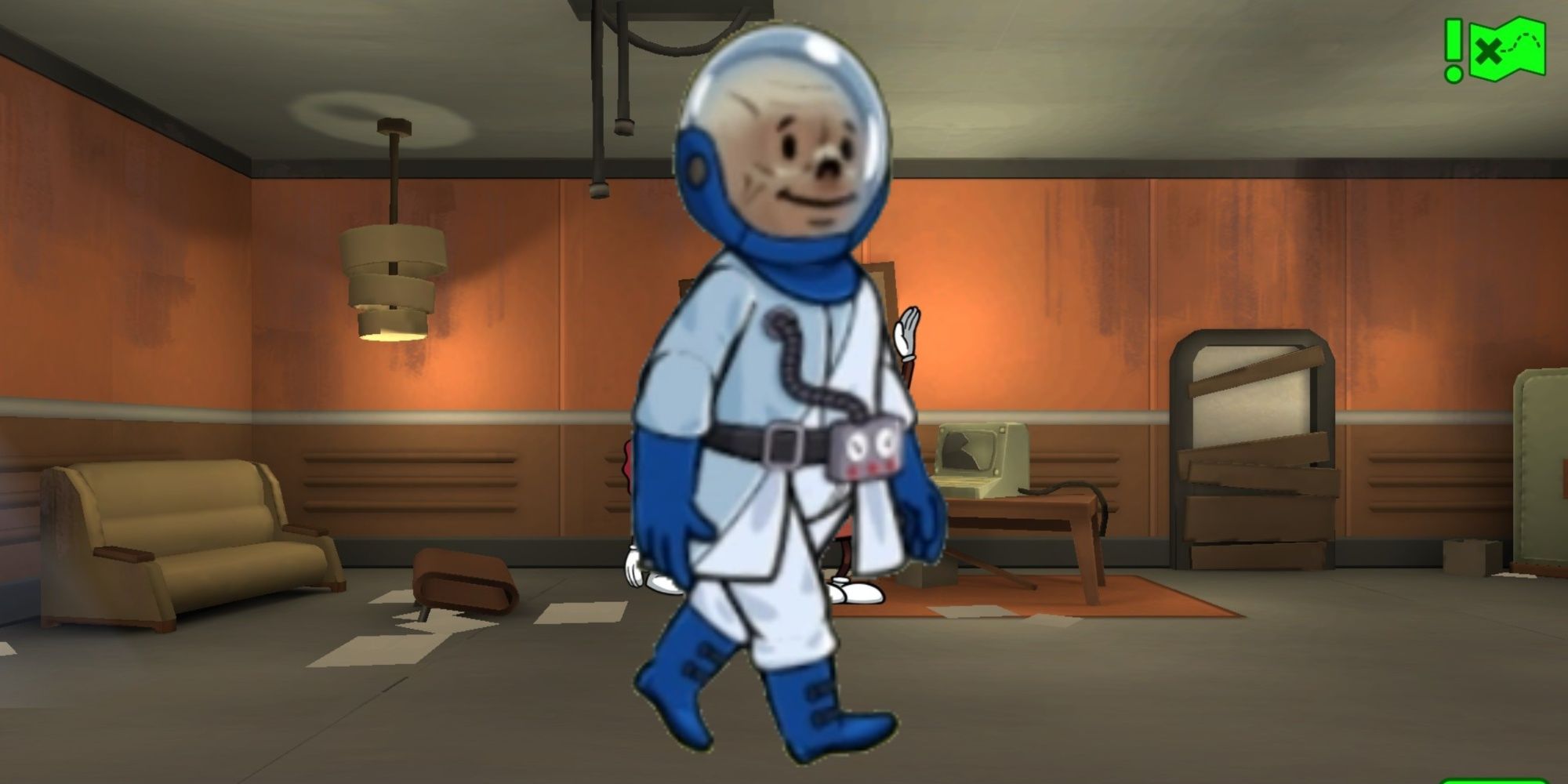 Ed The Ghoul Vault Dweller In Fallout Shelter