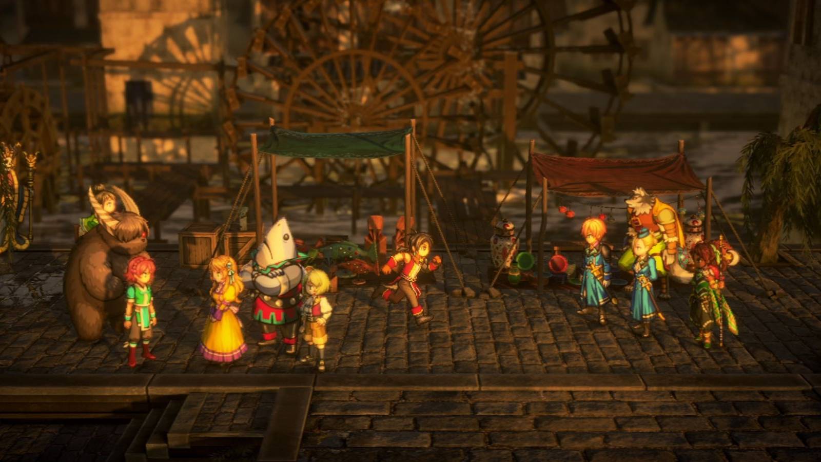 a scene from eiyuden chronicle hundred heroes gameplay.