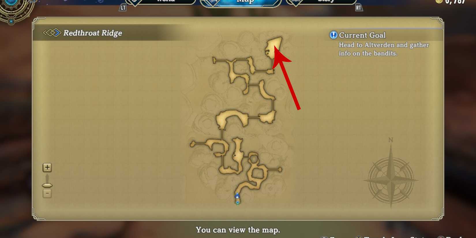 Eiyuden Chronicles HH Redthroat Ridge boss location