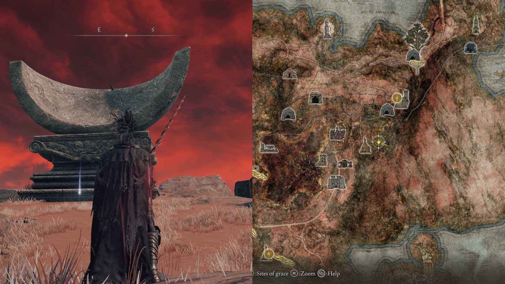 Elden Ring Starlight Shard location - East of Church of the Plague