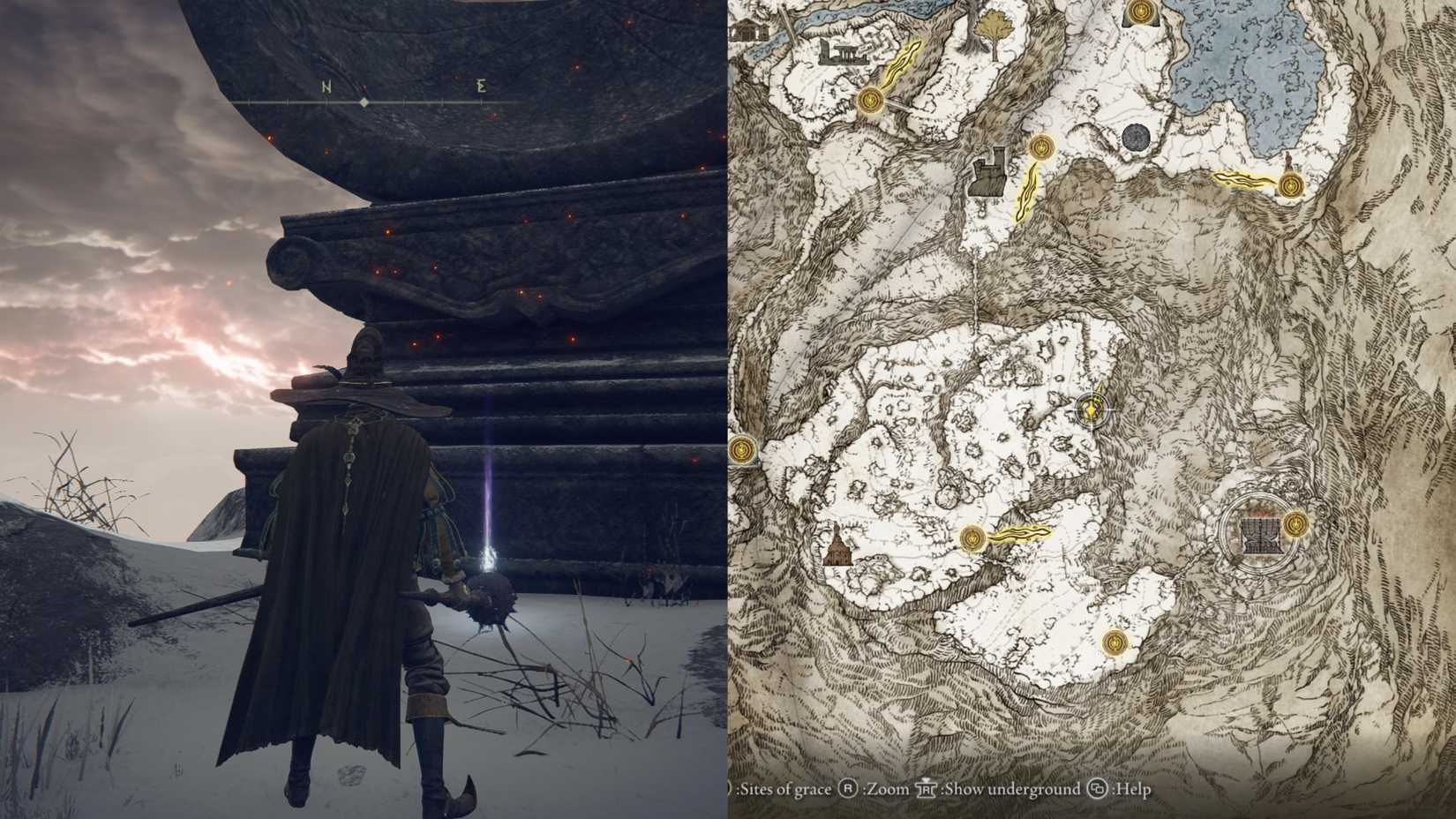 Elden Ring Starlight Shard location - Flame Peak