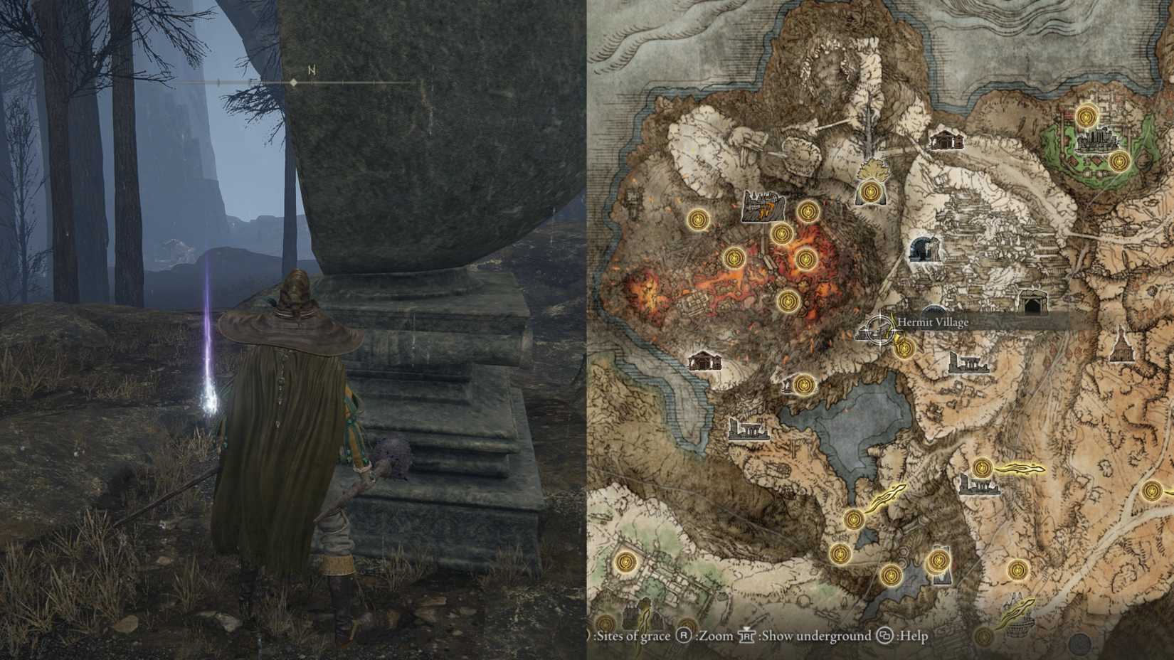 Elden Ring Starlight Shard location - Hermit Village